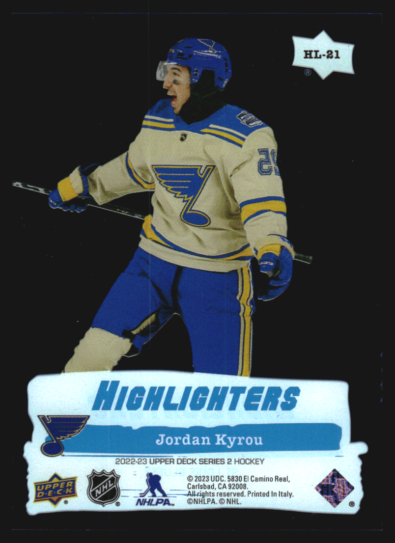 2022-23 Upper Deck Highlighters #HL21 Jordan Kyrou