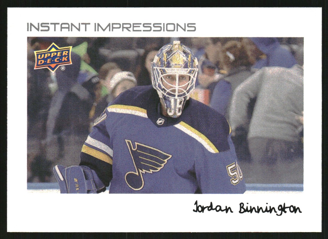 2022-23 Upper Deck Instant Impressions #PZ26 Jordan Binnington