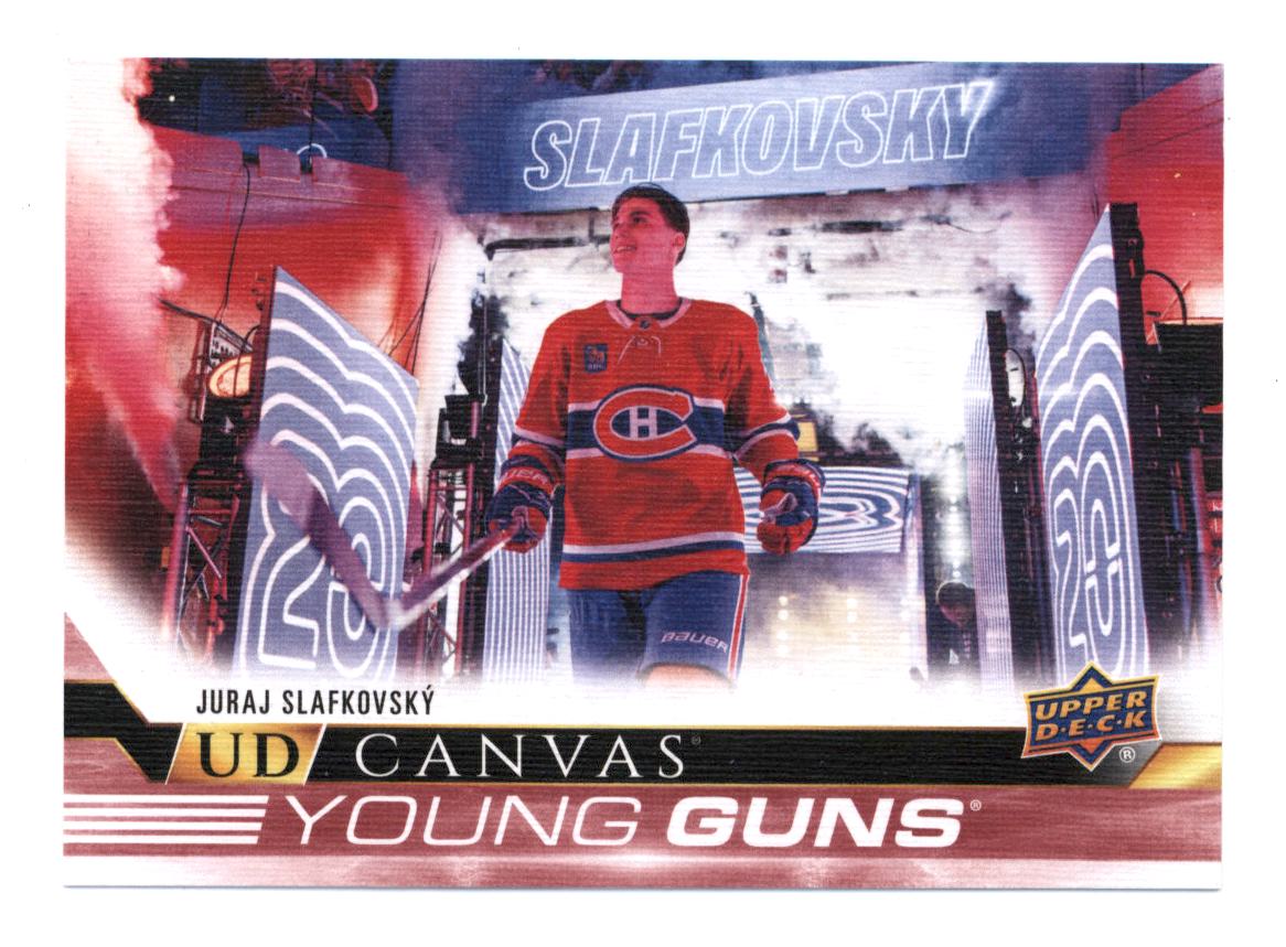 2022-23 Upper Deck UD Canvas #C211 Juraj Slafkovsky Young Guns RC - NM-MT