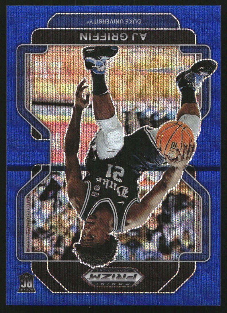 2022-23 Panini Prizm Draft Picks Prizms Blue Wave #56 AJ Griffin