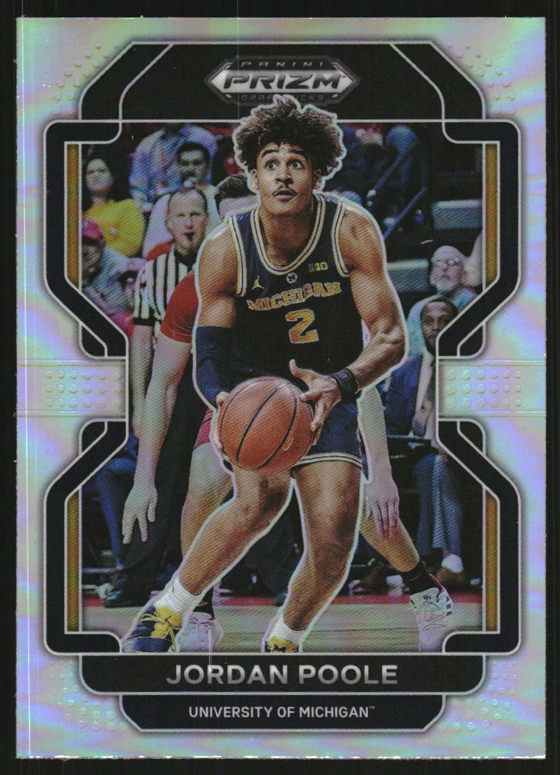2022-23 Panini Prizm Draft Picks Prizms Silver #28 Jordan Poole