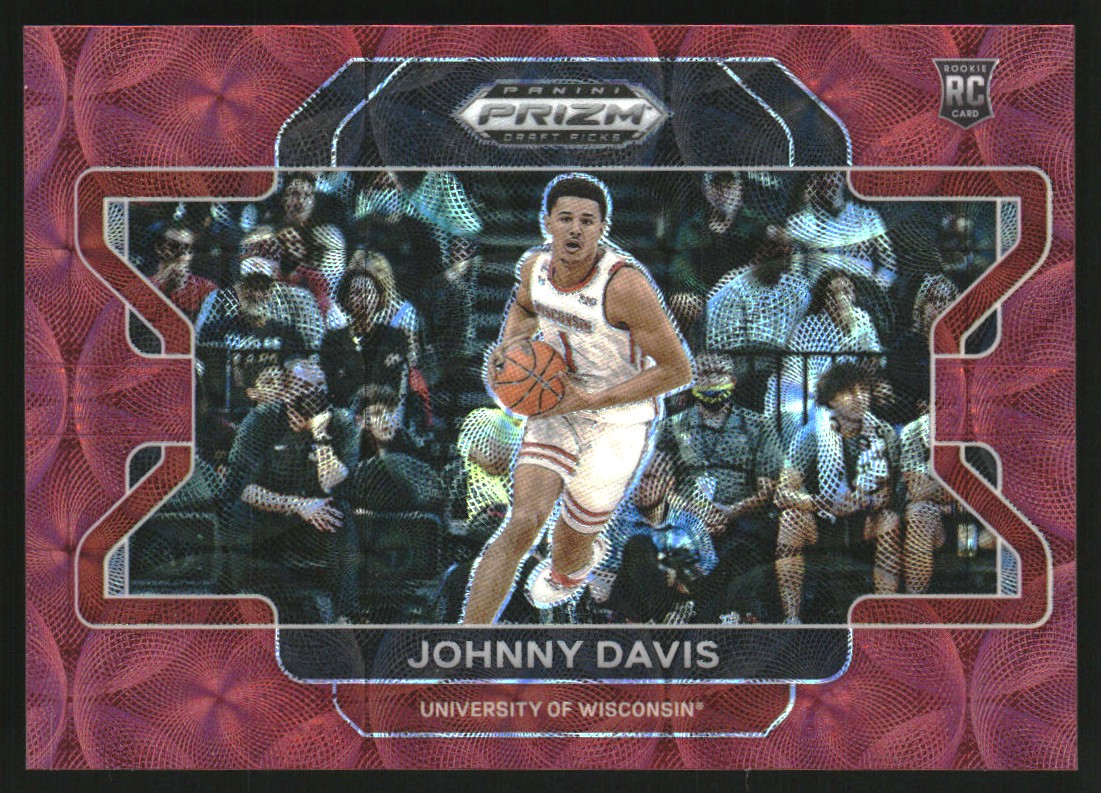 2022-23 Panini Prizm Draft Picks Variations Prizms Choice Red #59 Johnny Davis