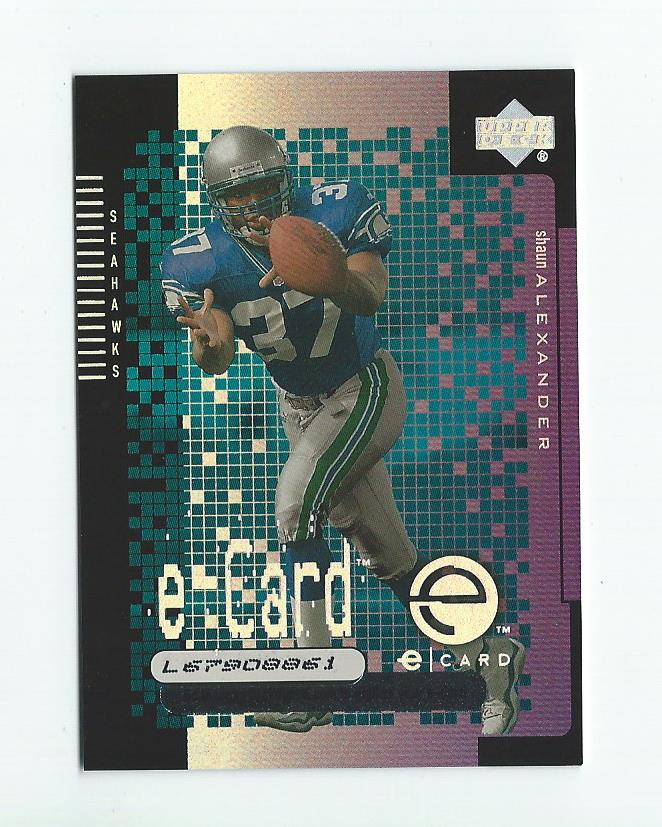 2000 Upper Deck e-Card #SA Shaun Alexander