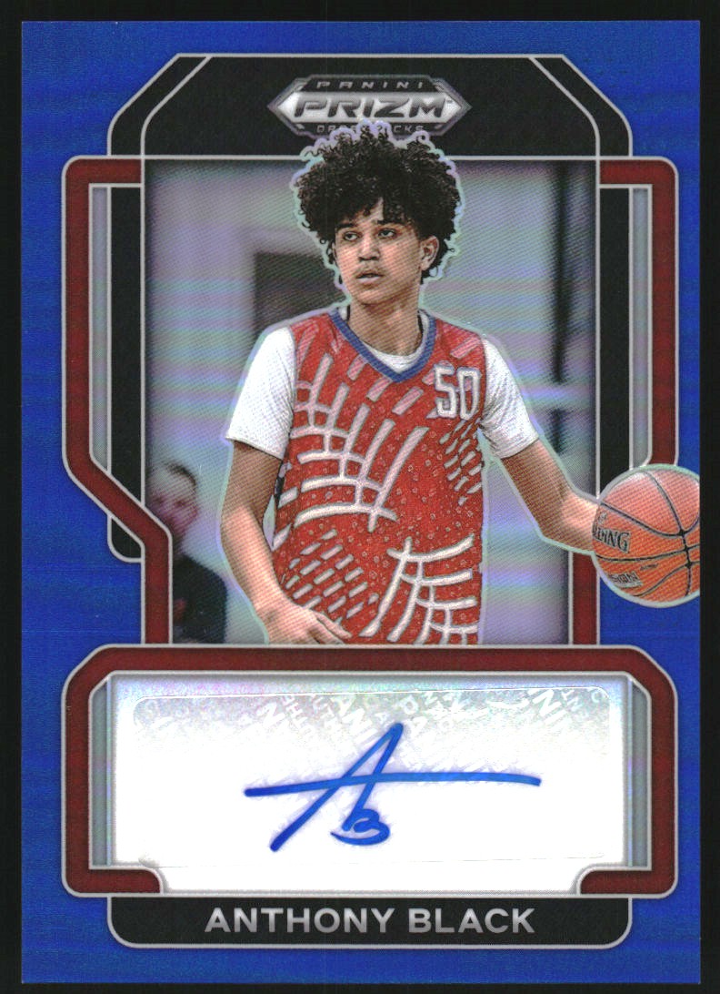 2022-23 Panini Prizm Draft Picks Freshman Signatures Prizms Blue #5 Anthony Black