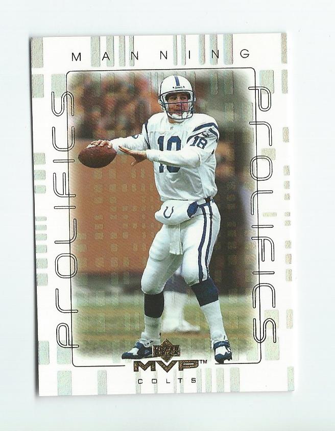 2000 Upper Deck MVP Prolifics #P4 Peyton Manning