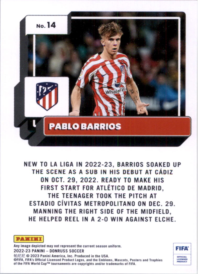 2022-23 Donruss Soccer Card Pick (Base) - Picture 29 of 399