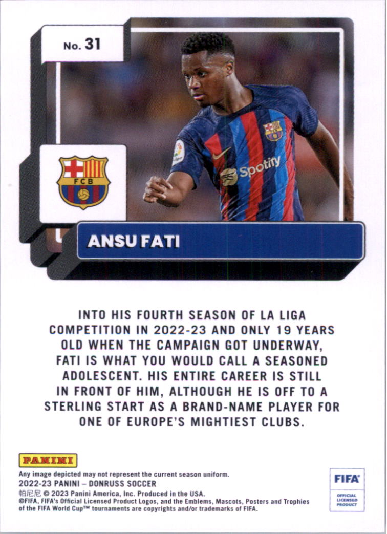 2022-23 Donruss Soccer Card Pick (Base) - Picture 63 of 399