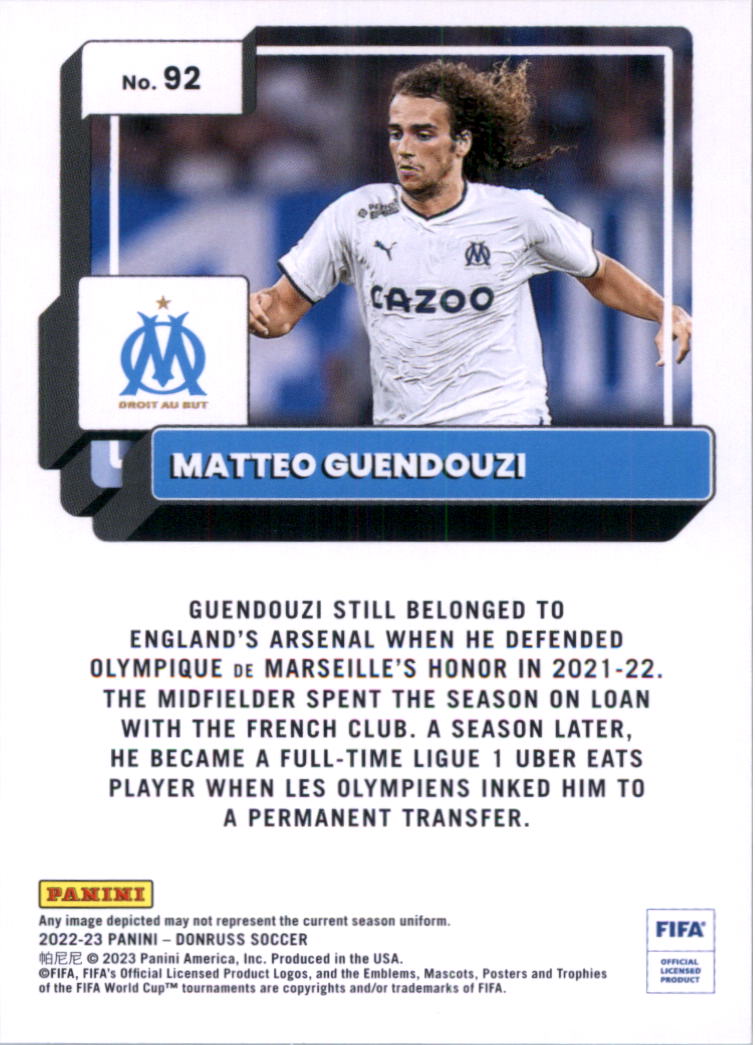 2022-23 Donruss Soccer Card Pick (Base) - Picture 183 of 399