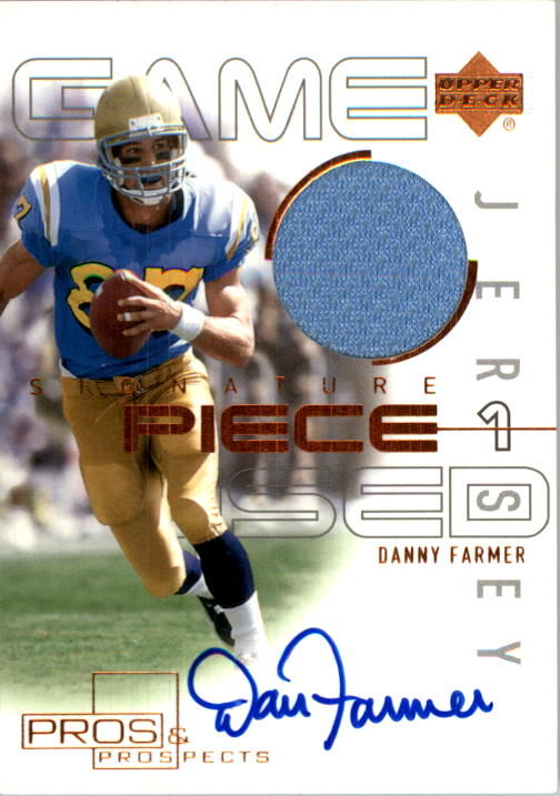 2000 Upper Deck Pros and Prospects Signature Piece 1 #SPDF Danny Farmer