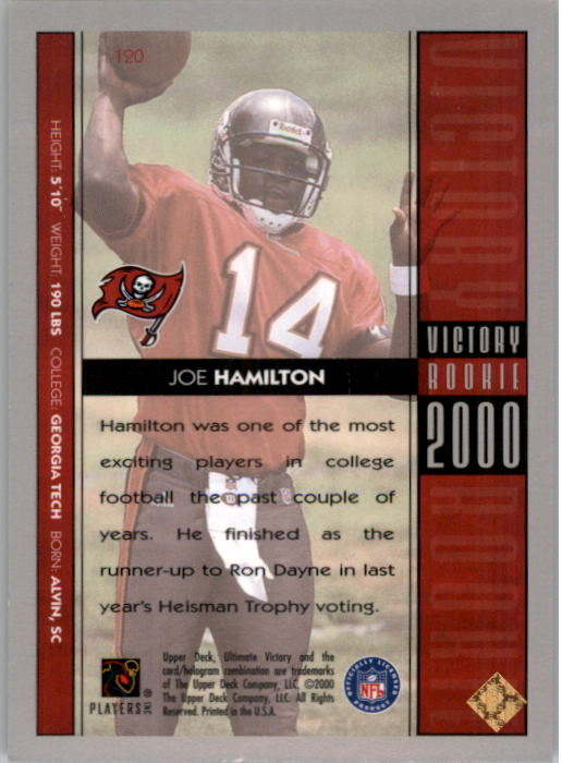 2000 Ultimate Victory Parallel 100 #120 Joe Hamilton