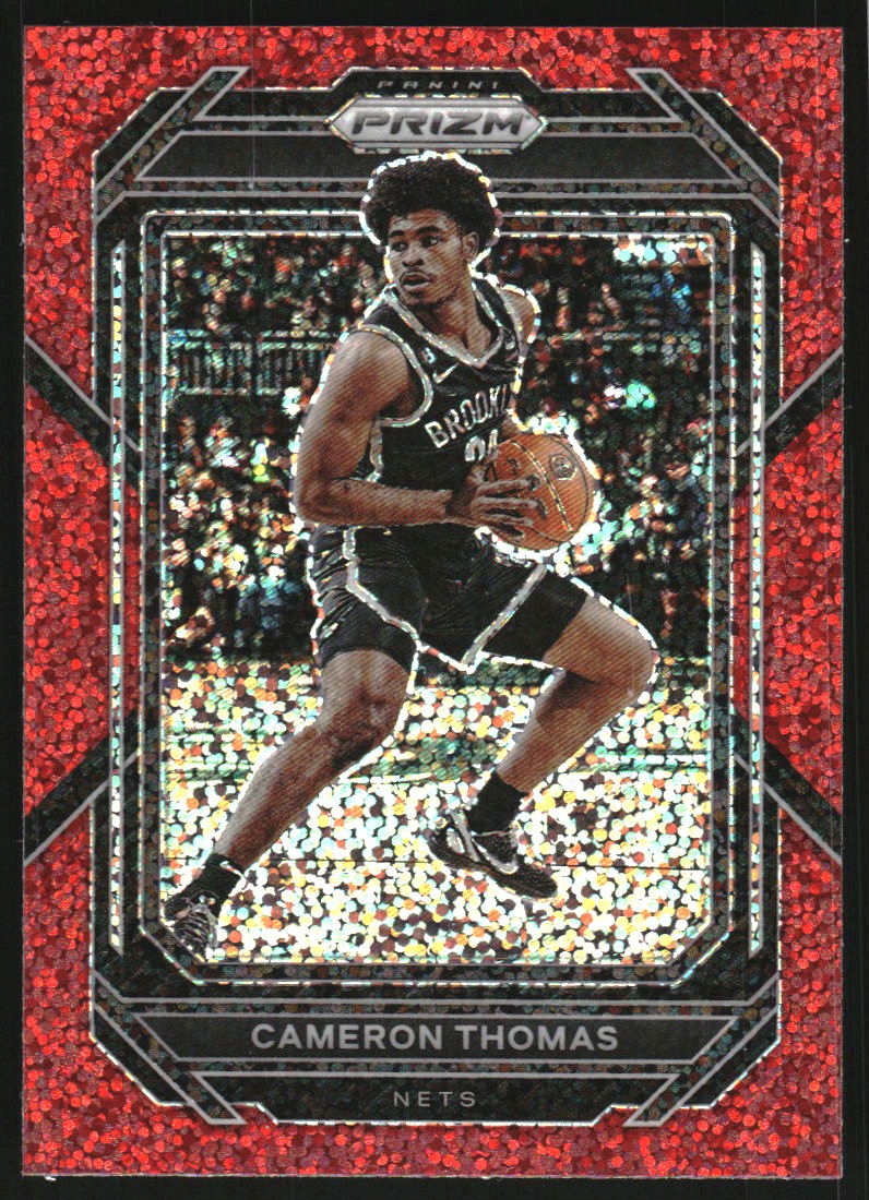 2022-23 Panini Prizm Prizm Red Sparkle #20 Cameron Thomas on