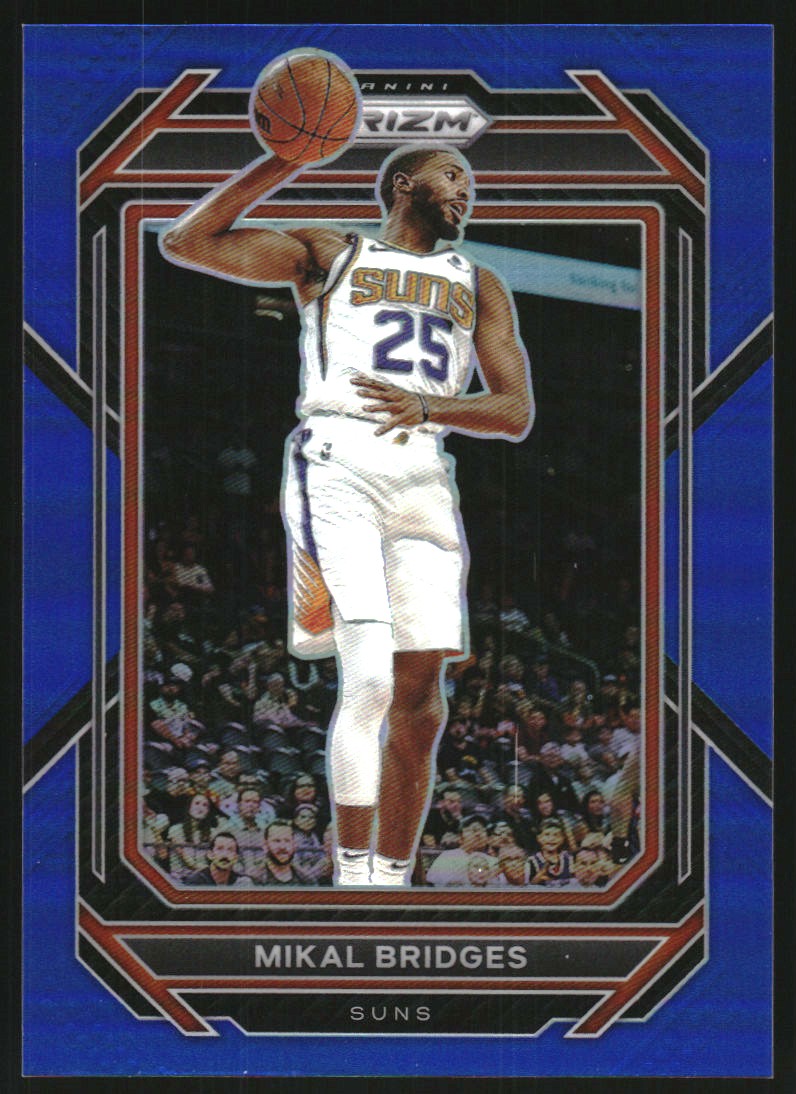 2022-23 Panini Prizm Prizms Blue #120 Mikal Bridges