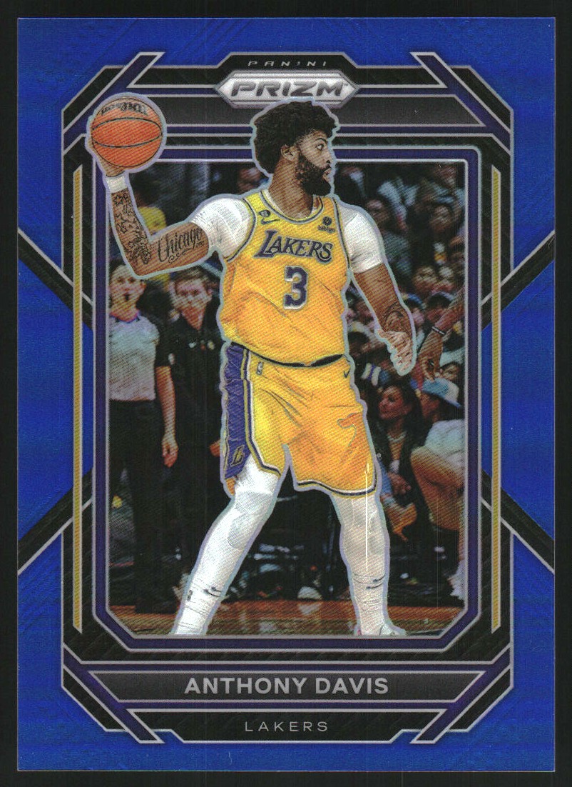 2022-23 Panini Prizm Prizms Blue #122 Anthony Davis