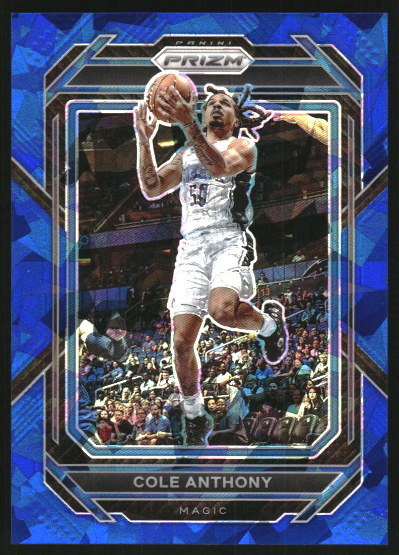 2022-23 Panini Prizm Prizms Blue Ice #180 Cole Anthony