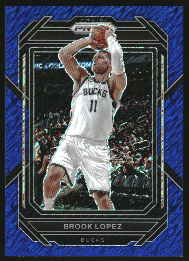 2022-23 Panini Prizm Prizms Blue Shimmer FOTL #94 Brook Lopez