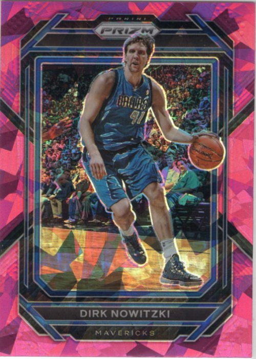 2022-23 Panini Prizm Prizms Pink Ice #298 Dirk Nowitzki