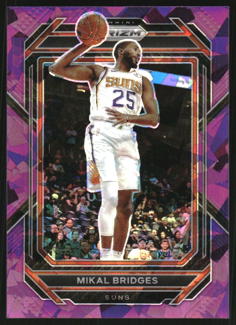 2022-23 Panini Prizm Prizms Purple Ice #120 Mikal Bridges