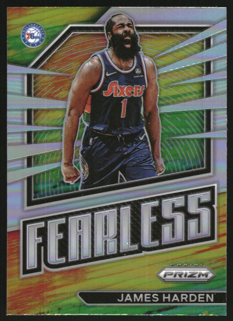 2022-23 Panini Prizm Fearless Prizms Silver #21 James Harden