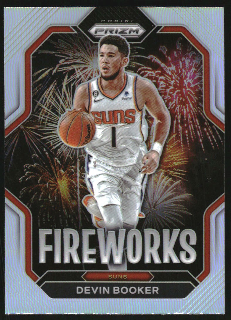 2022-23 Panini Prizm Fireworks Prizms Silver #6 Devin Booker