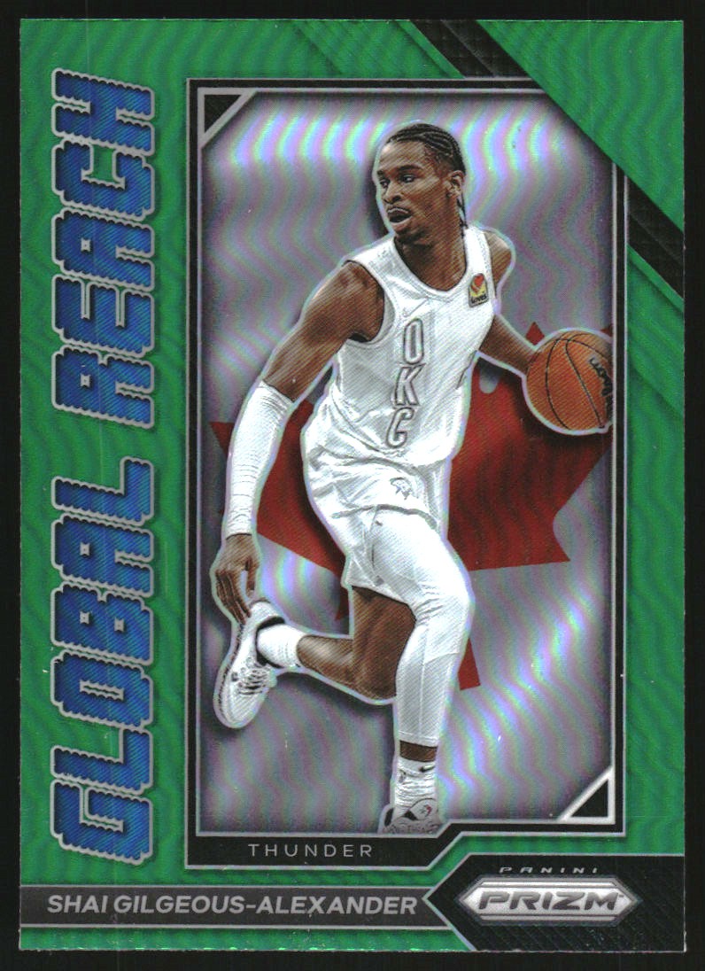 2022-23 Panini Prizm Global Reach Prizms Green #6 Shai Gilgeous-Alexander