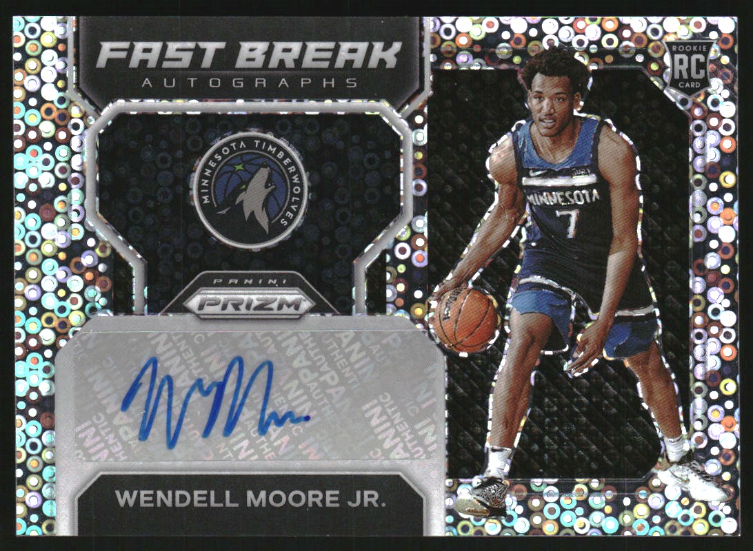 2022-23 Panini Prizm Fast Break Rookie Autographs #12 Wendell Moore Jr.