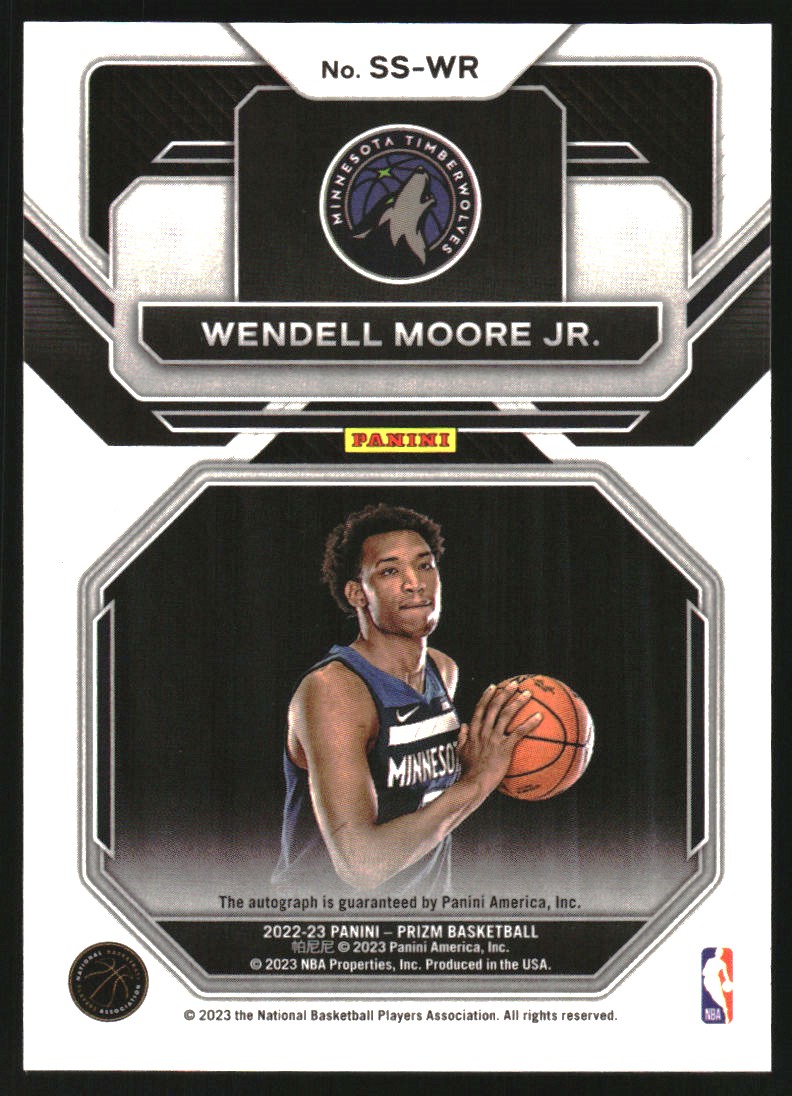 2022-23 Panini Prizm Sensational Signatures #65 Wendell Moore Jr.