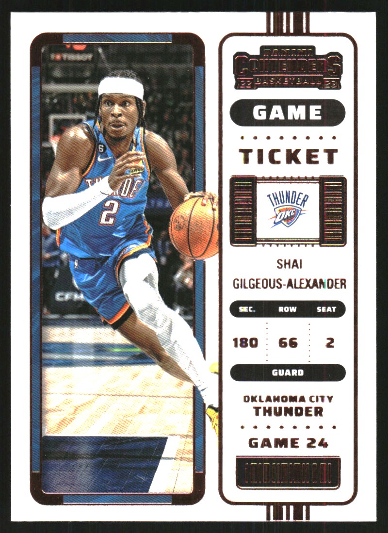 2022-23 Panini Contenders Game Ticket Bronze #18 Shai Gilgeous-Alexander