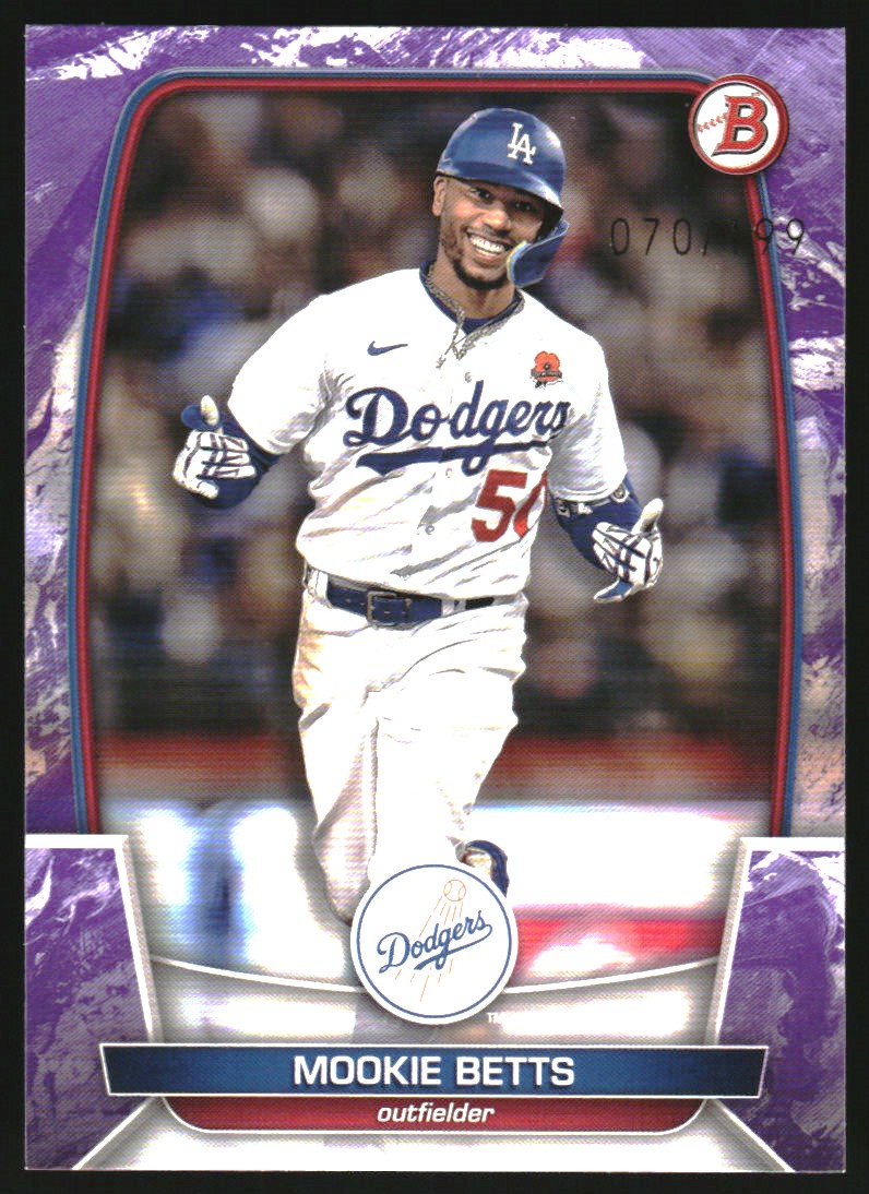 2023 Bowman Purple Pattern #20 Mookie Betts