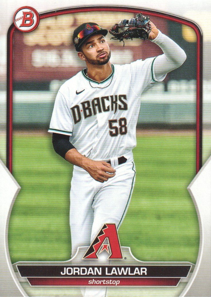 Jordan Lawlar 2021 Bowman Chrome Draft DRAFT NIGHT RC BDN-4 Diamondbacks