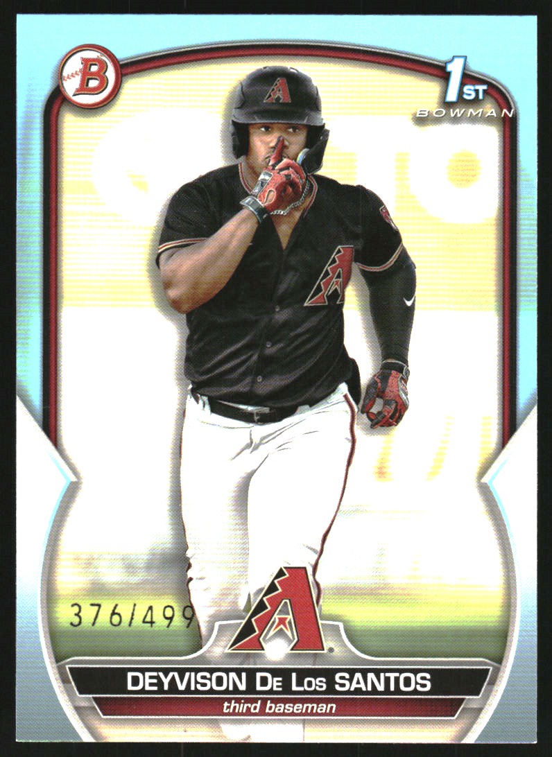 2023 Bowman Prospects Sky Blue #BP116 Deyvison De Los Santos