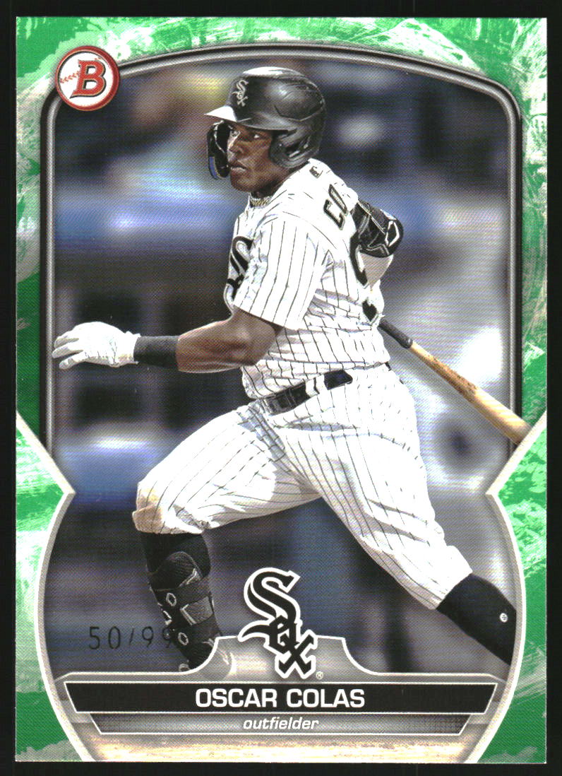 2023 Bowman Prospects Green Pattern #BP13 Oscar Colas /99