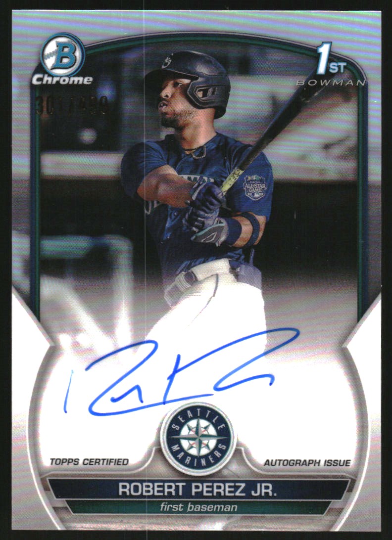 2023 Bowman Chrome Prospect Autographs Refractors #CPARP Robert Perez Jr.
