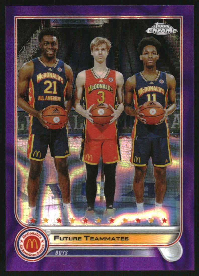 2022 Topps Chrome McDonald's All American Purple Refractors #94