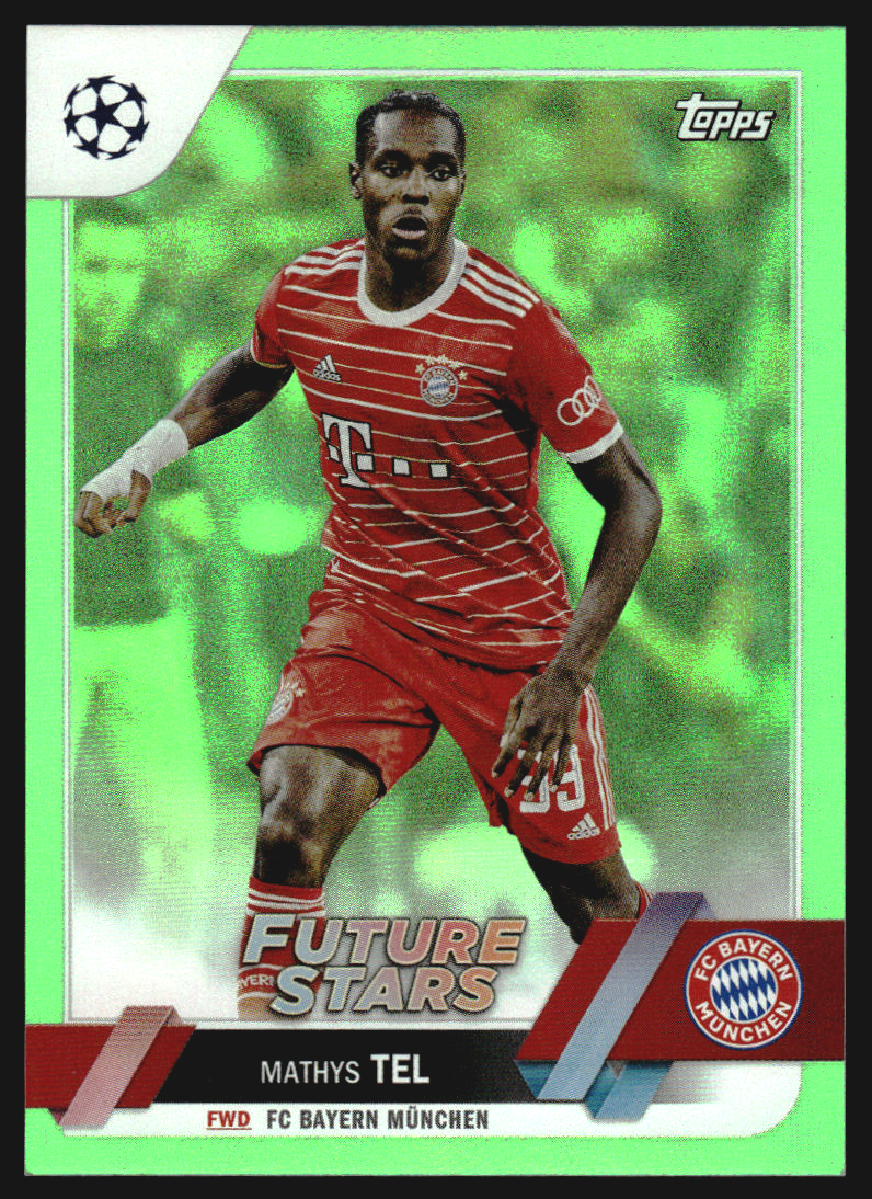2022 Topps Chrome Bundesliga Gold Wave Refractor Mathys Tel /50