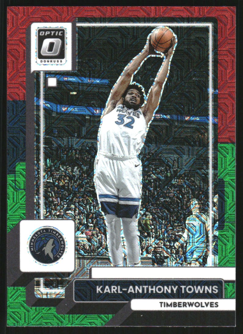 2022-23 Donruss Optic Choice Red and Green #50 Karl-Anthony Towns