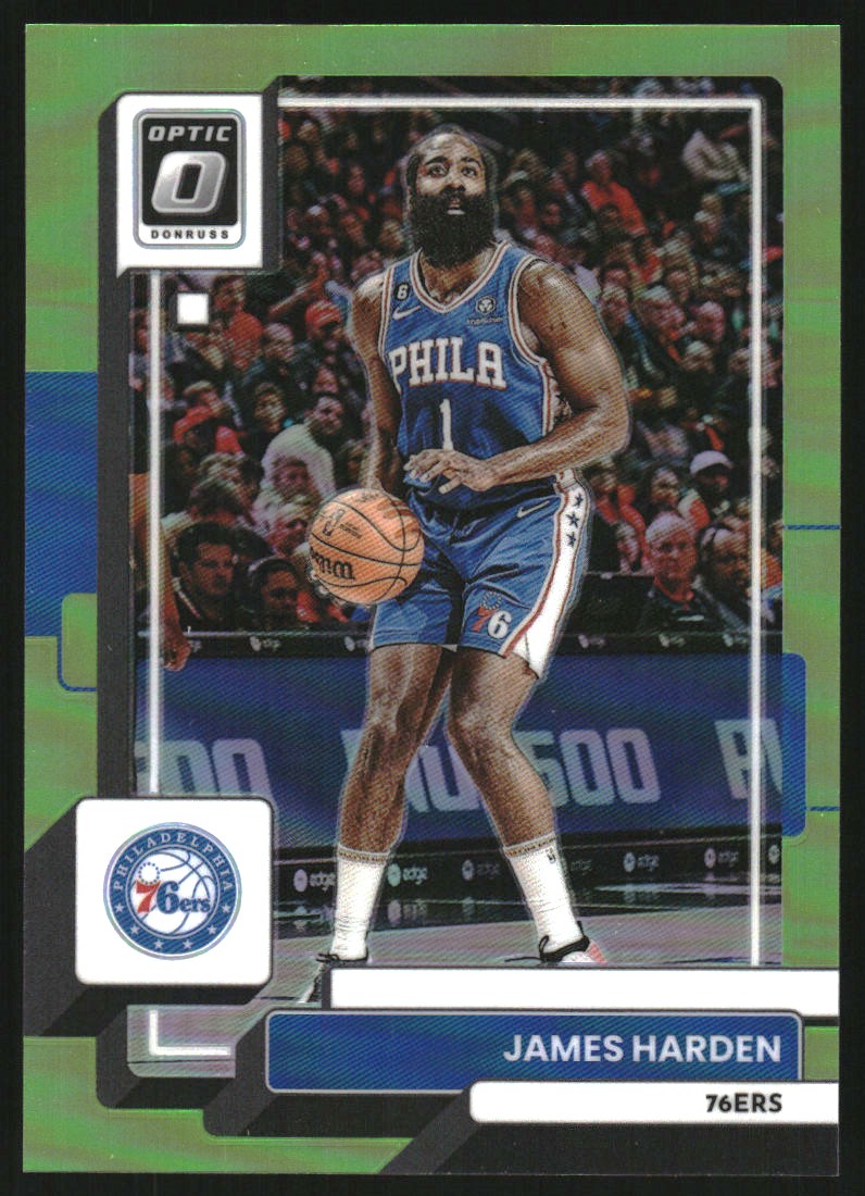 2022-23 Donruss Optic Lime Green #22 James Harden
