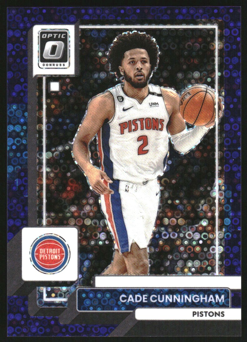 2022-23 Donruss Optic Fast Break Purple #92 Cade Cunningham