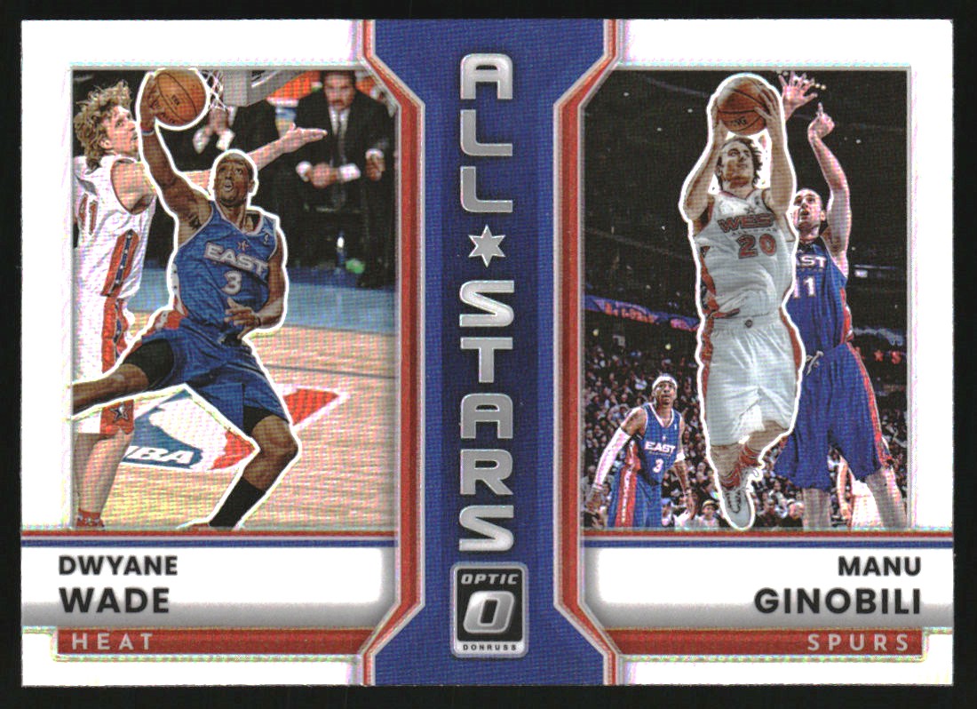 2022-23 Donruss Optic All-Stars Holo #18 Dwyane Wade/Manu Ginobili