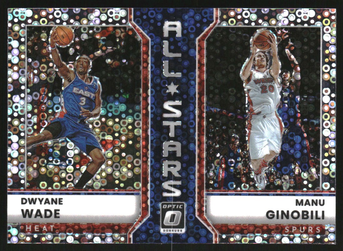 2022-23 Donruss Optic All-Stars Holo Fast Break #18 Dwyane Wade/Manu Ginobili
