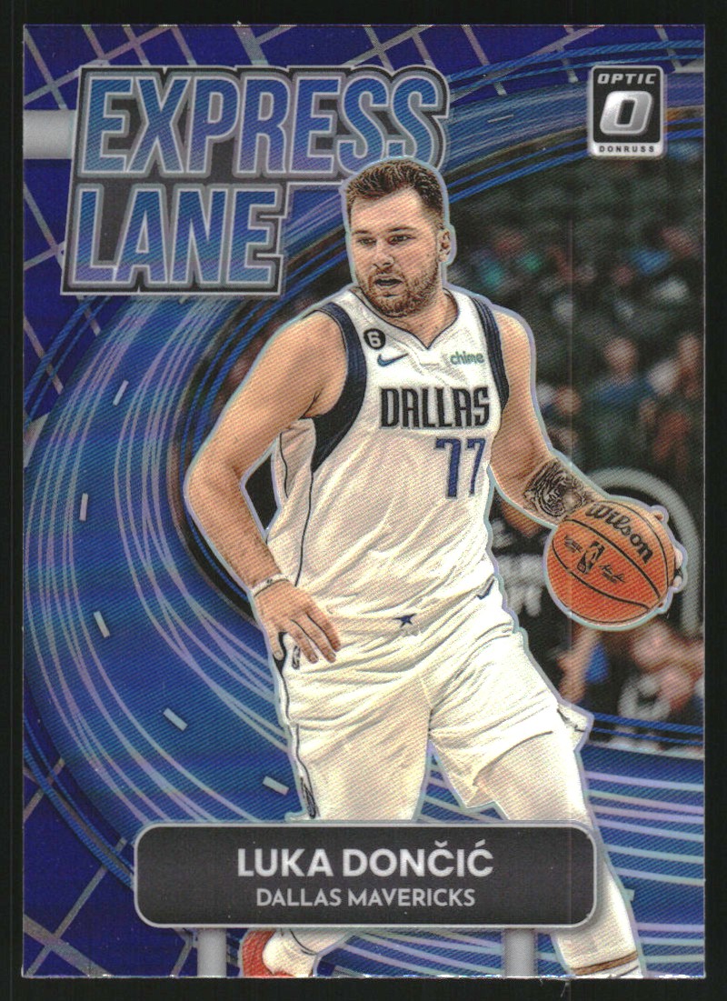 2022-23 Donruss Optic Express Lane Purple #5 Luka Doncic