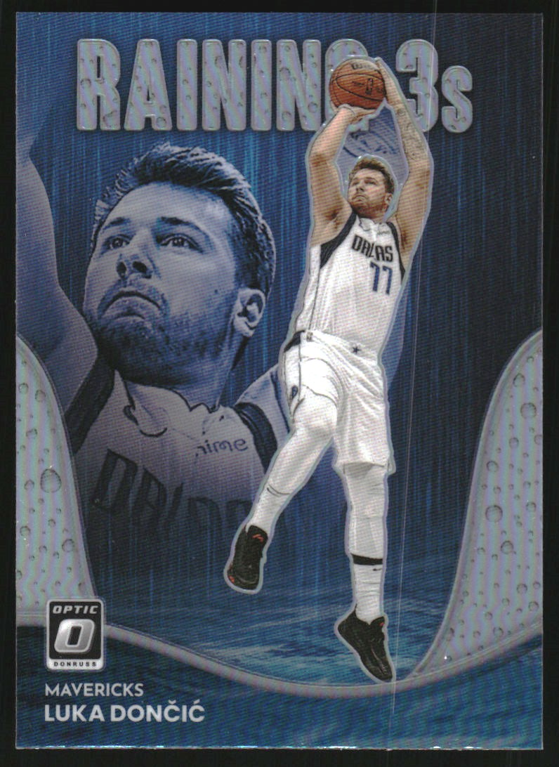 2022-23 Donruss Optic Raining 3s Holo #7 Luka Doncic