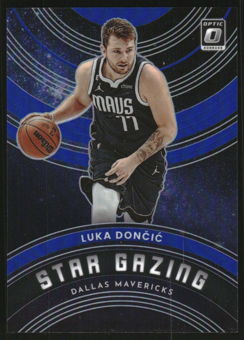 2022-23 Donruss Optic Star Gazing Blue #6 Luka Doncic