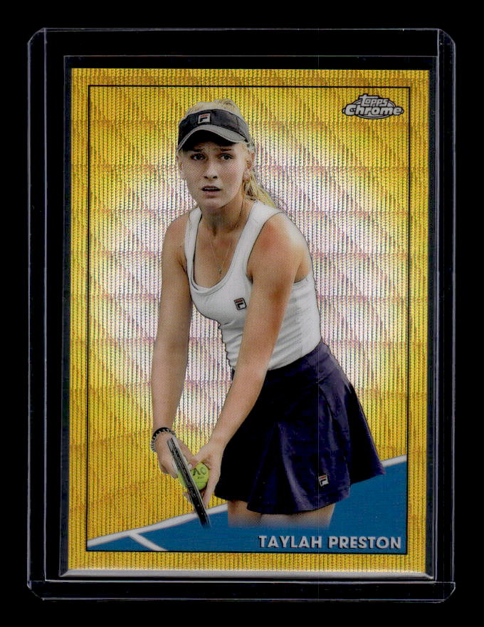 2021 Topps Chrome Tennis Gold Wave Refractors #72 Taylah Preston