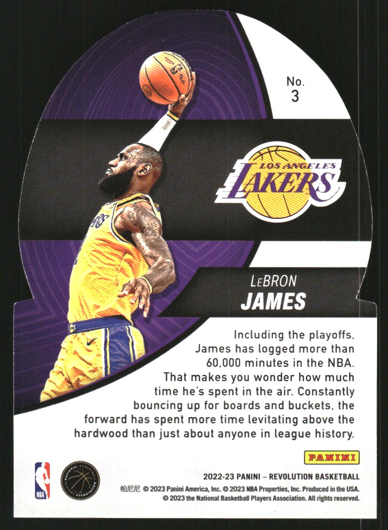 2022-23 Panini Revolution Liftoff! #3 LeBron James