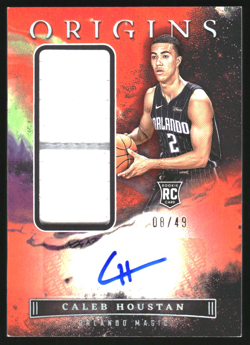 2022-23 Panini Origins Rookie Jersey Autographs Red #32 Caleb Houstan
