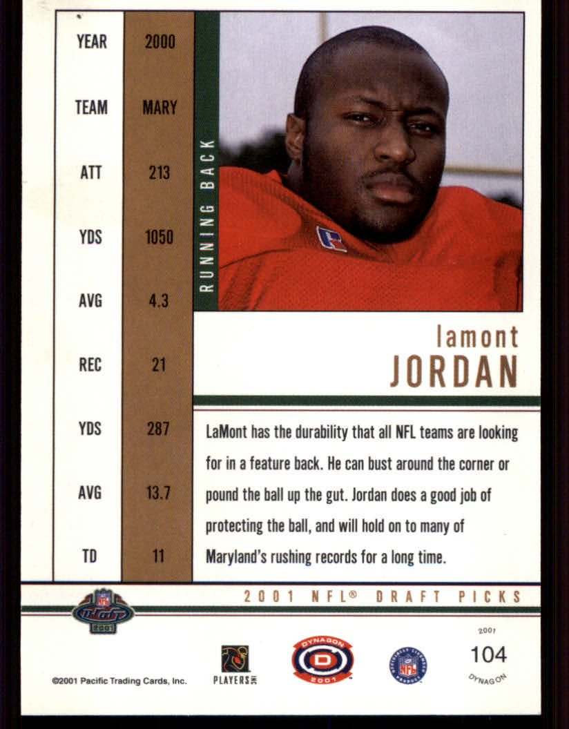 2001 Dynagon (Pacific) Football Cards - Picture 73 of 135