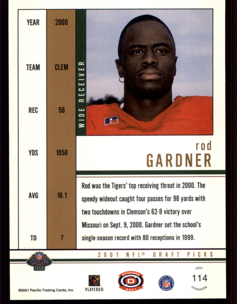 2001 Dynagon (Pacific) Football Cards - Picture 75 of 135