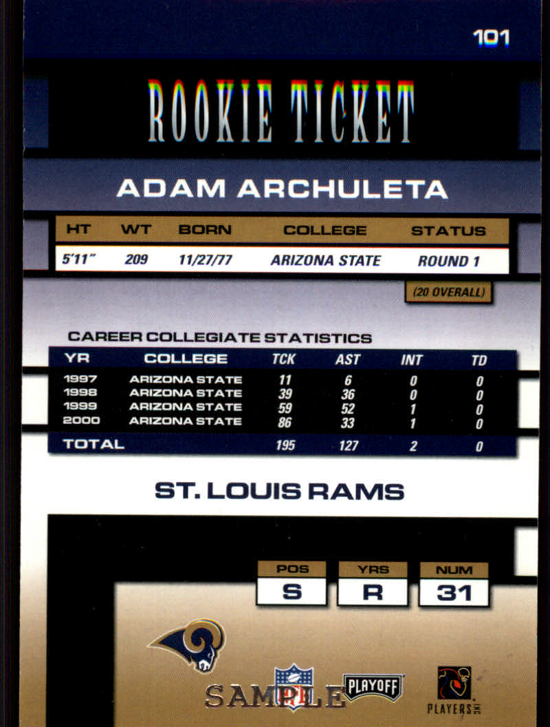 Carte Playoff Contenders Calcio 2001 "Inserisci e Campione" - Foto 7 di 13