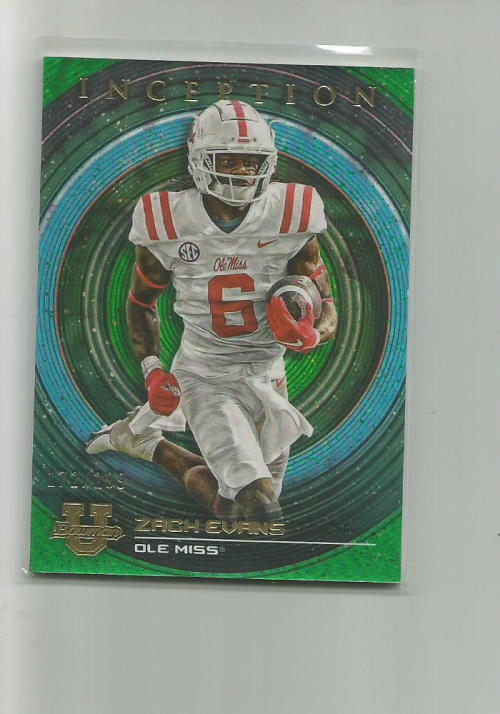 2022-23 Bowman Inception University Green Foil #82 Zach Evans