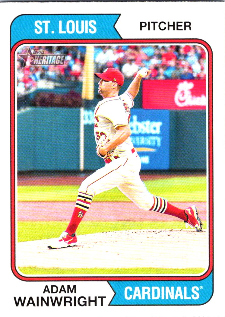  2023 Topps Heritage #175 Adam Wainwright St. Louis